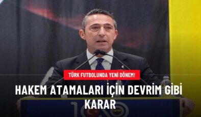 Hakem atamaları için devrim gibi karar