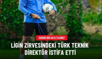 Ligin zirvesindeki Türk teknik direktör istifa etti