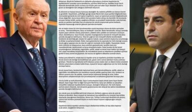 Bahçeli’ye Demirtaş’ın mesajı soruldu! Sözleri çok konuşulur