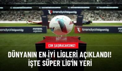 Dünyanın en iyi ligleri açıklandı! İşte Süper Lig’in yeri