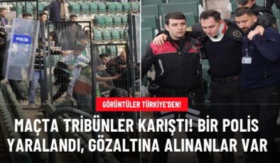 Kocaelispor – Iğdır FK Maçında Tribünler Karıştı: 7 Kişi Gözaltına Alındı