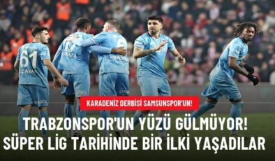 Trabzonspor’un yüzü gülmüyor! Süper Lig tarihinde bir ilki yaşadılar