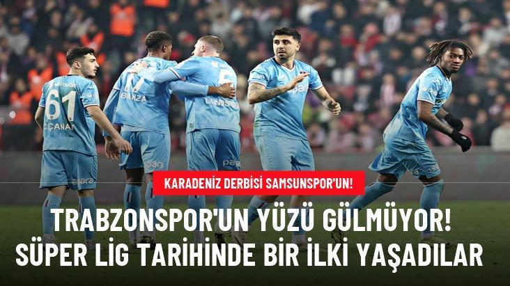 Trabzonspor’un yüzü gülmüyor! Süper Lig tarihinde bir ilki yaşadılar